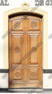 wooden double doors ornate 0005
